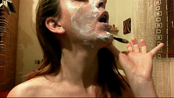 Face and body full of cream