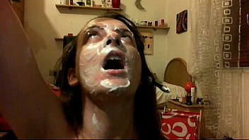 Face and body full of cream