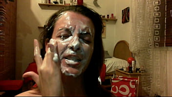 Face and body full of cream