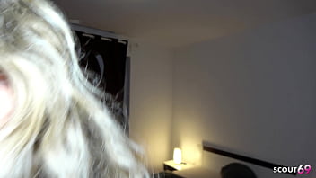 German curvy bbw wife with big natural tits and ass at cheating fuck date with boy when her husband is away