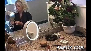 Provacative bitch enjoys some alone time with a cig