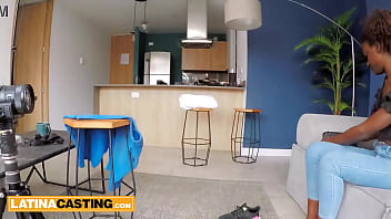 18yo ebony latina babe gets her tight ass fucked pov by hung white producer