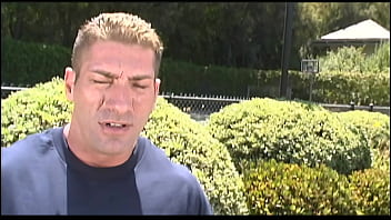 Cute blonde nicole lounges in the water outside before fucking her man