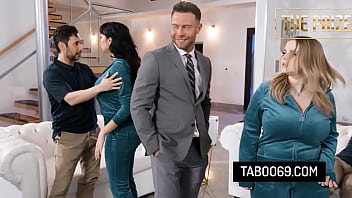 Game show turned into intense foursome with two hot milfs