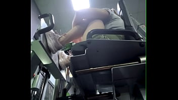Public fucking in the gym