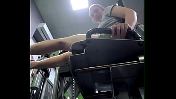 Public fucking in the gym
