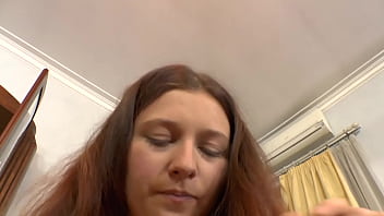 Busty erdhead reveals her bush to the camera