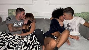 Interracial swinger party lent my wife to my best friend