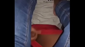 Footboy jerks off with foot in his mouth