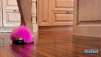 From furry slippers to bare feet in the kitchen