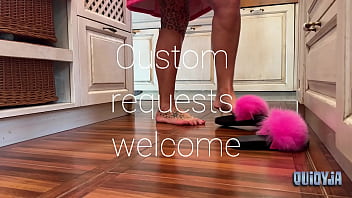 From furry slippers to bare feet in the kitchen