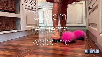 From furry slippers to bare feet in the kitchen