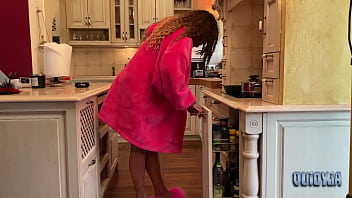 From furry slippers to bare feet in the kitchen