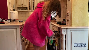 From furry slippers to bare feet in the kitchen