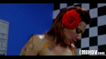 Emo slut with tattoos 0177