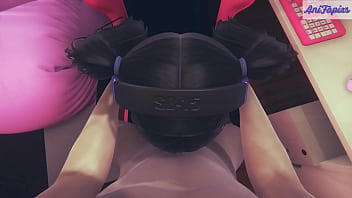 Uwu gamer streamer girl have fun sex with her viewer 3d hentai