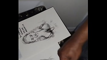 Covering the tits of women in quick sketch with cum for a finishing touch