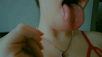 Babygirl sucking and begging for daddys cock with her cute mouth tongue out on her knees just waiting for ur load