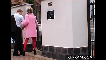 Horny bitch dominates her lover and makes him worship fur pie