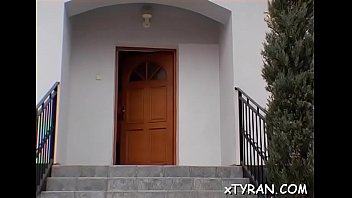 Horny bitch dominates her lover and makes him worship fur pie