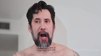 She messed up the schedule… so he made her work overtime naked