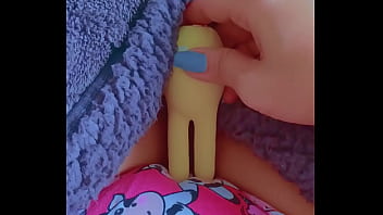 First time latina cutie’s toy tease