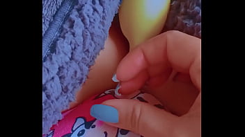 First time latina cutie’s toy tease