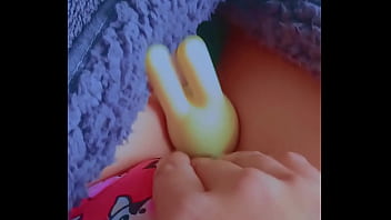 First time latina cutie’s toy tease