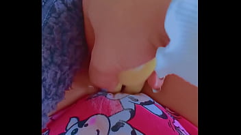 First time latina cutie’s toy tease