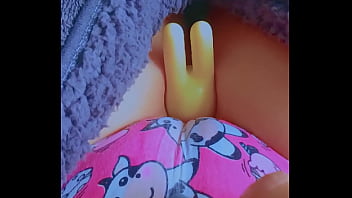 First time latina cutie’s toy tease