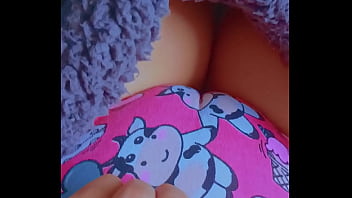 First time latina cutie’s toy tease