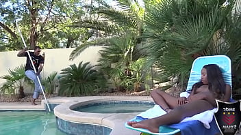 Pool guy rome major fucks hottie ashley pink what a cowgirl