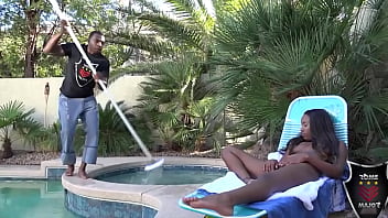 Pool guy rome major fucks hottie ashley pink what a cowgirl