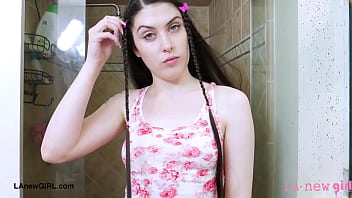 Radiant brunette beauty enjoyed a sensual bath Radiant brunette beauty enjoyed a sensual bath