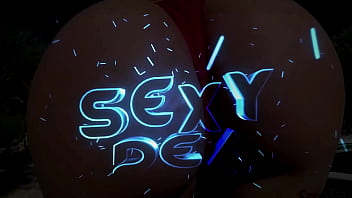 Tantalizing twerking in a hot black outfit let's heat things up together