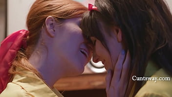 Rebelious teens scissor at a les conversions camp