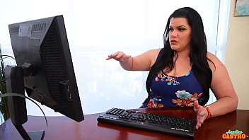 Maggie green sucks angelina castro's giant sex toy before sex