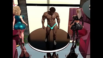 A friend takes her to see the men's bar