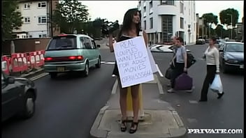 Ionie finds a black man to come indoors and fuck the blonde girl