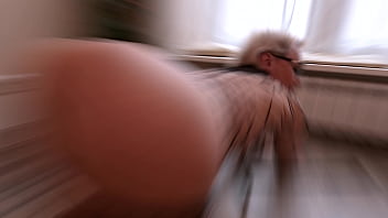 A milf in a collar is fucked only in the ass