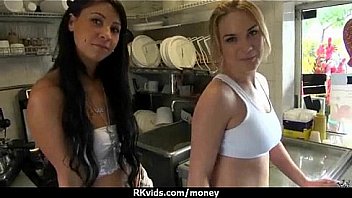 Amateur girl accepts cash for sex from stranger 1