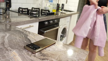 Stepmom teaches her curious teen son