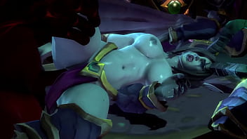 Dreadlord jaina getting some hotness right in the back door looks like a good time