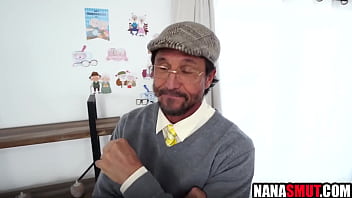 Step grandpa asked to fuck step grandmother with him