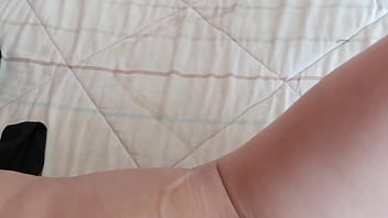 Hidden camera stepmom jerks me off twice and i cum on her tits she loves cumshots