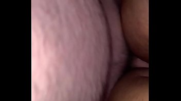 Cream pie with sex toy interracial couple