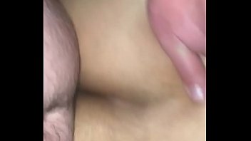 Cream pie with sex toy interracial couple