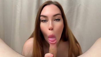 Cum on my chest amateur beauty gives a juicy blowjob