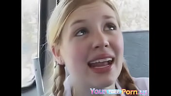 Teacher has a threesome with 2 on the bus