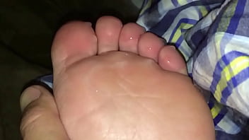 Cum on wife’s hot soles